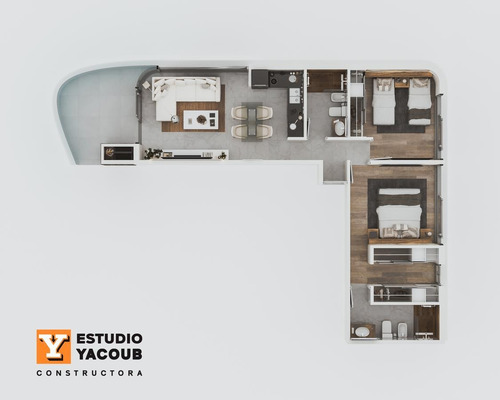Imagen 29 de 30 de Departamento Venta 2 Dormitorios 2 Baños 1 Terraza Y Cochera 56 Mt2 - Rincón Del Indio