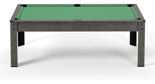 Mesa De Billar Pool Convertible A Comedor De Lujo Xl Gris