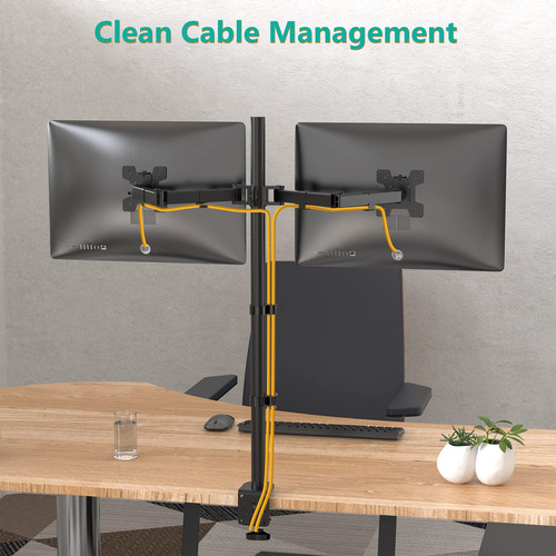 Monitor Lcd Dual Extra Alto Wali De 27 Pulgadas Con Soporte