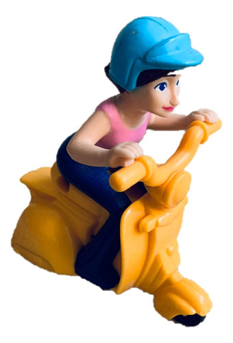 Roxane Megamente Juguete Muñeco Coleccion Mcdonald 2010 Moto (Usado)
