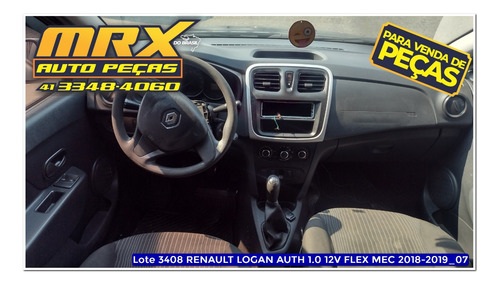Sucata Renault Logan Auth 1.0 3cc Flex 2019 Pecas