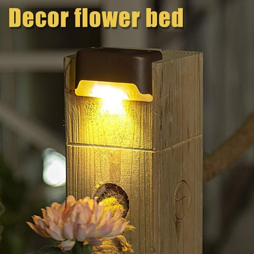 8pcs Led Paso Escalera Lámpara Balcón Valla Decoración Luz Y