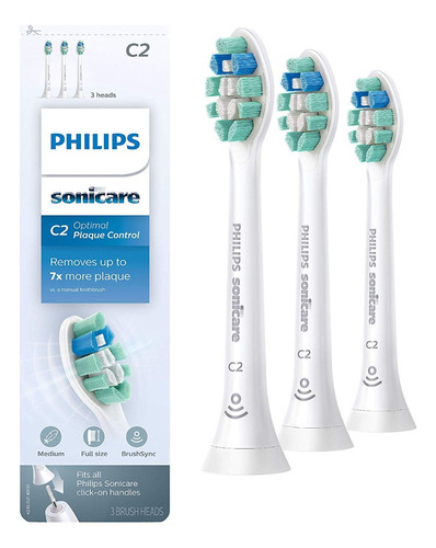 Philips Sonicare Optimal Plaque Control C2 3 Pack Blanco