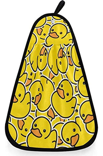 ~? Visesunny Cute Yellow Duck Cartoon Animal Toalla De Mano 