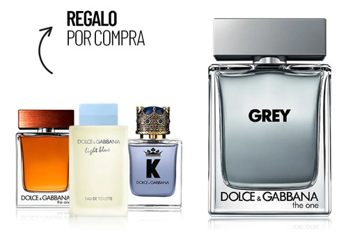 Kit Perfume Hombre Dolce&gabbana The One Grey Edt 100 Ml + 3