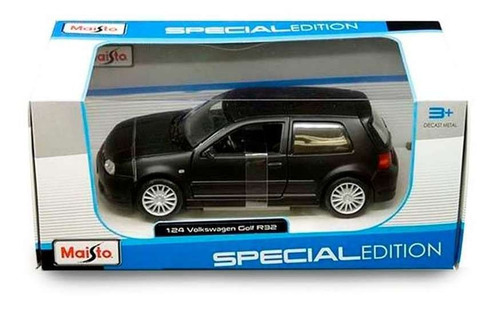 Veiculo Em Miniatura Volkswagen Golf R32 Maisto 31900 1/24 Cor Preto