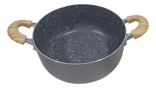 Cacerola Hudson De Aluminio C/antiadherente Granito De 26 Cm