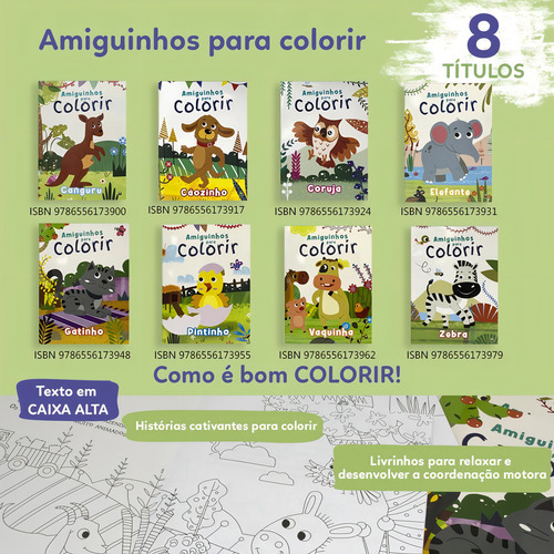 Amiguinhos para Colorir: Cãozinho, de © Todolivro Ltda.. Editorial Brasileitura, capa mole em português, 2022