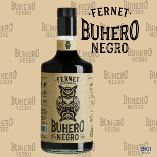 Imagen 4 de 8 de Fernet Buhero Negro Aperitivo Pack X6 Unidades - 01mercado