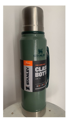 Termo Stanley Classic Vacuum Bottle 1.1 QT de acero inoxidable hammertone green