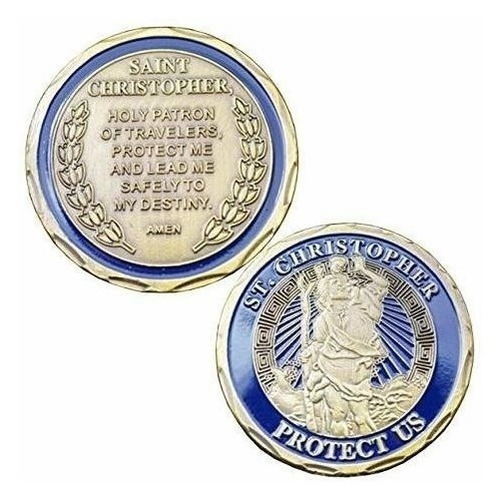 Medalla De San Cristóbal Moneda De Oración Souvenir Regalo