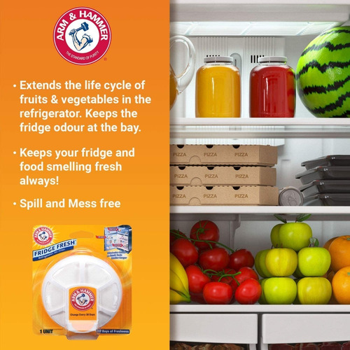Imagen 3 de 4 de Refresca Nevera Arm & Hammer Filtro Elimina Olores Freezer