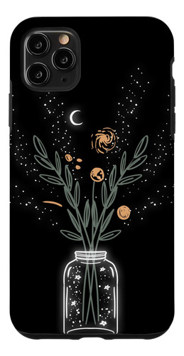 iPhone 11 Pro Max Galaxy Flower Vase Night Moon Espacio Exte