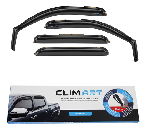 In-channel Incredibly Durable Rain Guards For Chevrolet (che