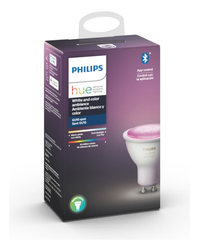 Lâmpada Inteligente Philips Hue Wca 6w 127v Wifi E Bluetooth