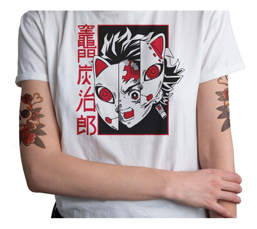 Polera Demon Slayer Kimetsu Anime Netsuko Hombre Mujer 1