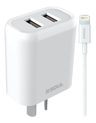 Cargador Rápido P/ iPhone 6 7 8 Plus X Xr Xs Max + 2 Usb