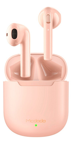 Fones de ouvido de carregamento sem fio Mcdodo Bluetooth 5.0 Gamer - cor rosa