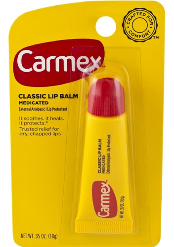 Carmex Classisc - Balsamo Labial Medicado, 0.35 Onzas, Paque