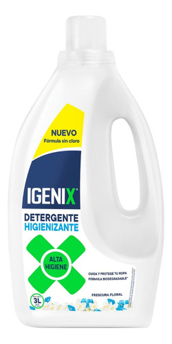 Igenix Detergente De Ropa 3 Lt Botella Oferta 