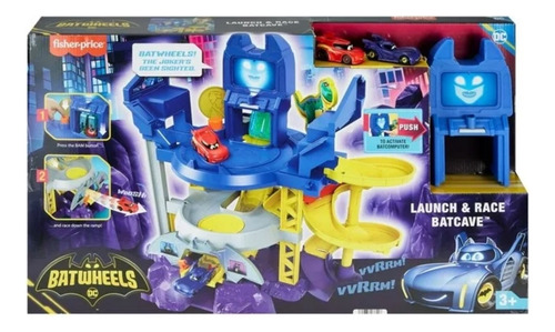 Fisher-price Baticueva, Pista De Carreras Y Lanzamiento