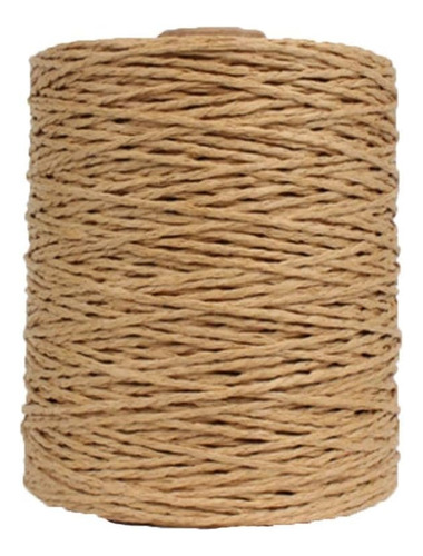 Hilo Rafia De Algodón Natural Crochet Marrón