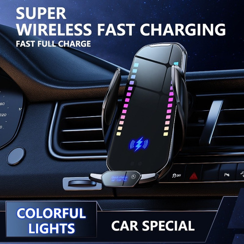 Funda Cargador Inalámbrico Coche For iPhone Y Android New
