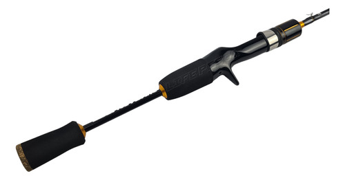 Vara De Pesca Para Carretilha Albatroz Fishing Comander New Vii C601 Preta - 1.8m X 143g - Rápida Com Resistência De 15-30lbs Para Isca De 50g