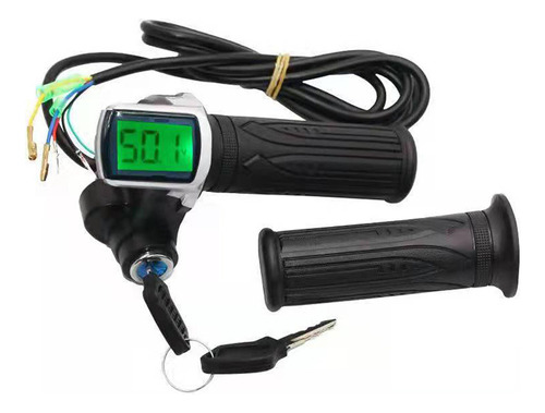 Empuñadura De Bicicleta Eléctrica Lcd Grip Power With