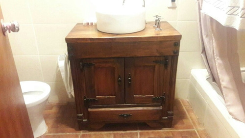 Mueble De Baño.madera Maciza (sin Bacha)