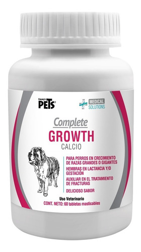 Complete Growth 60 Tabletas Masticables Calcio Perro Fl3937