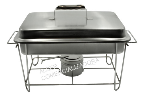 Chafer Buffet Buffetera Rectangular De Acero Inoxidable