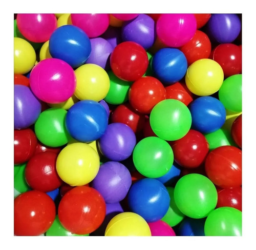 Imagen 5 de 6 de 500 Pelotas Multicolor En Plastico