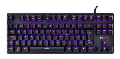 Teclado Mecânico Usb Kl7 Outemu Blue Abnt2 Led 1.8m Pcyes