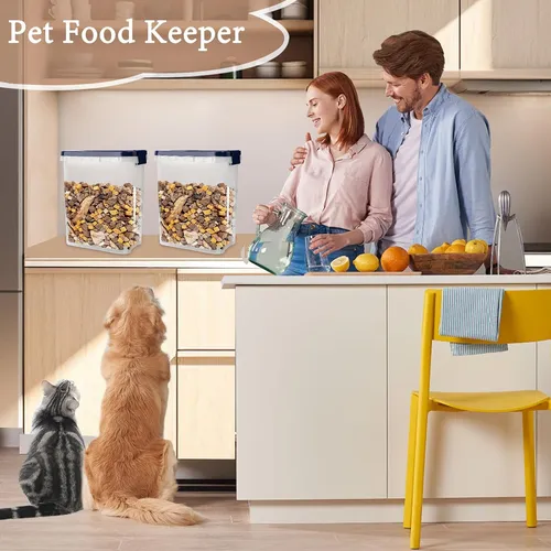 Recipiente De Almacenamiento De Comida Para Perros De 8-1...