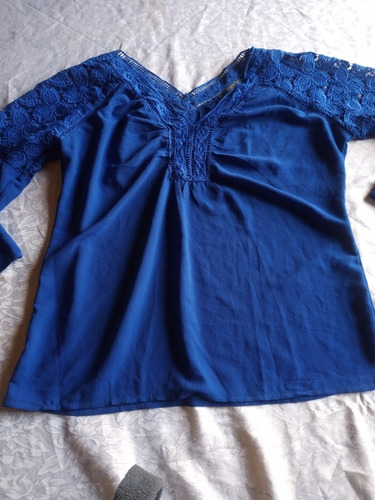 Blusa Camisola Azul Usada