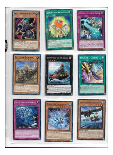 27 Tarjetas Yugioh Diferentes Con 3 Micas 9 Espacios Bcw