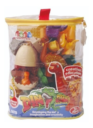 Bloques De Construcción 63 Pcs Diy Dinosaurios Rex