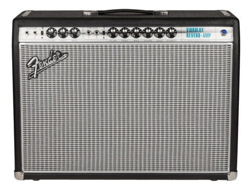 Amplificador Fender Vintage Modified Series '68 Custom Vibrolux Reverb Valvular para guitarra de 35W color negro 220V