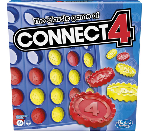 Hasbro Gaming Connect 4 Classic Grid, Juego 4 En Fila, Juego