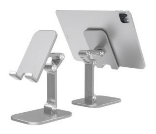 Imagem 2 de 5 de Suporte Para Smartphones E Tablets Dobravel Em Abs Cinza