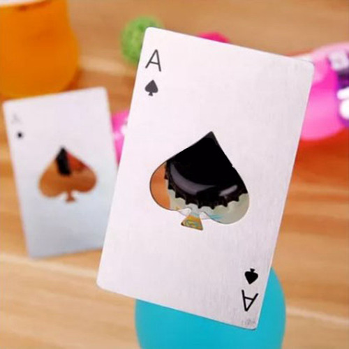 Abridor De Botellas De Cartas De Póquer Con Forma De Póquer,