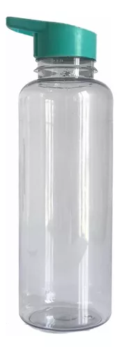 Botella con tapa 950 ml vidrio transparente