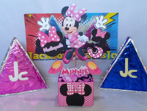 Piñatas Minnie Mouse Minipiñatas Selfie Chupetera Cotillon