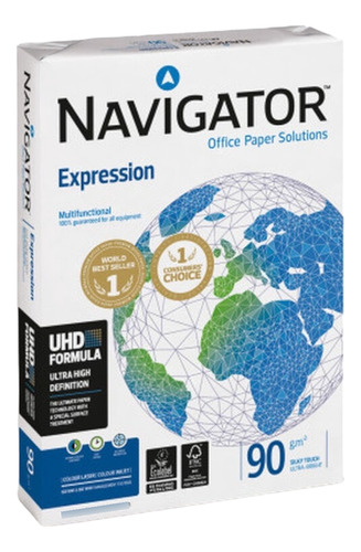 Hojas A4 Navigator Papel 90grs. Serviciopapelero