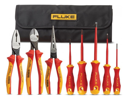 Kit De 5 Desarmadores Aislados + 3 Alicates De Inicio Fluke