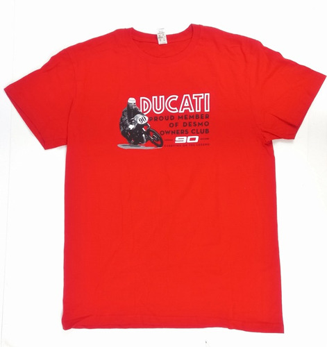 Camiseta Ducati Proud Member Of Desmo Owners Club Tamanho G