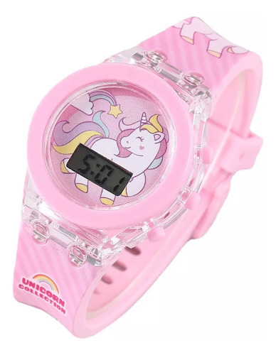 A06976 Reloj Luminoso Unicornio Silicona Luminosa+pulsera