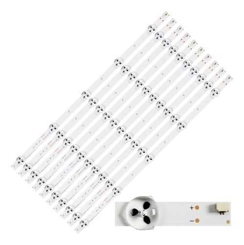 1 Kit Leds For Kdl-40r450a (10tiras 5leds) - Aluminio-nuevo