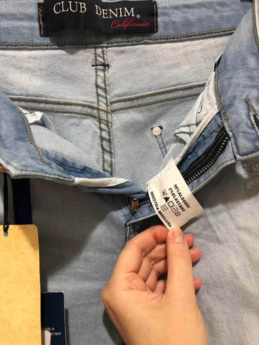 calça jeans club denim